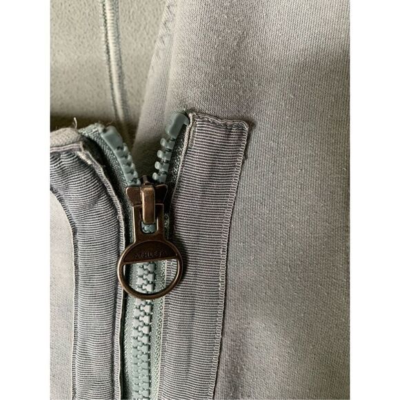 Athleta assymetrical moto jacket long sleeve blue women's size 1X - Picture 4 of 6